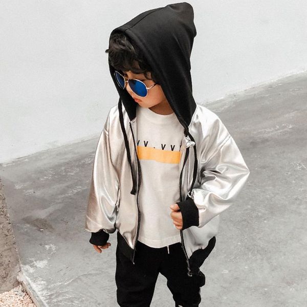 

jackets spring autumn boys coat casual kids baseball jacket solid color hooded outerwear bc303, Blue;gray
