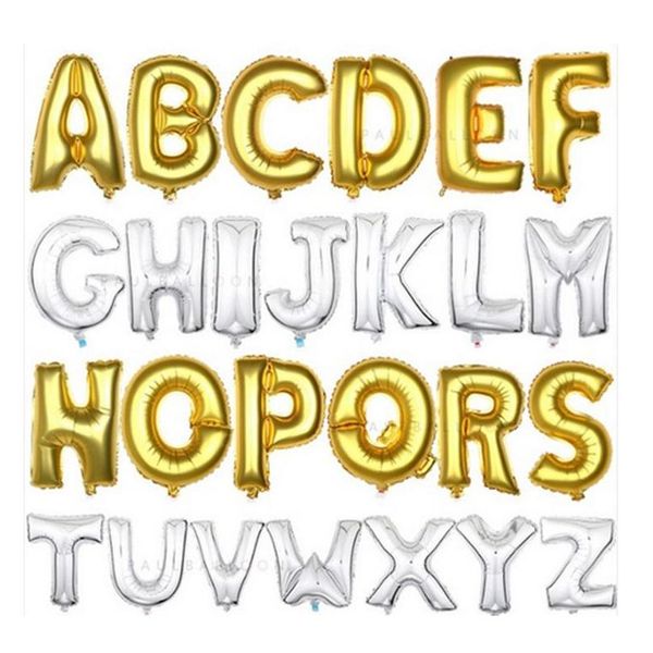 

32 inch helium air balloon number letter shaped gold silver inflatable ballons birthday wedding decoration ev wmtuvq homes2011