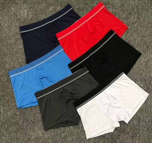 

new 2020 designer male boxer fashion ice silk men's underwear sports sweat-absorbent mens underpants shorts briefs boxer, Black;white