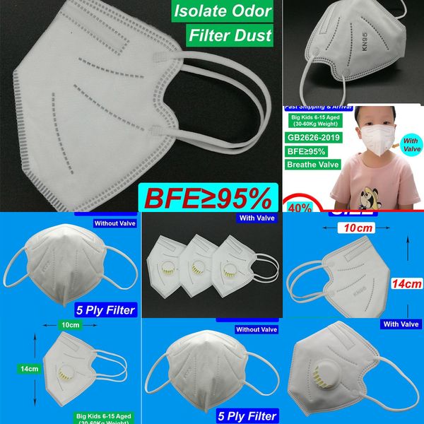 

b4o6-15 dust aged mask big kids face anti fog use dhl in stock