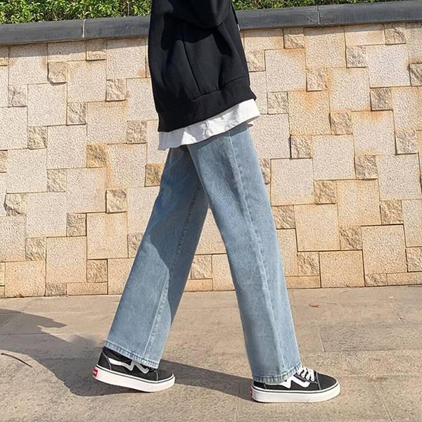 

straight jeans for women 2020 spring new high waist loose, Blue