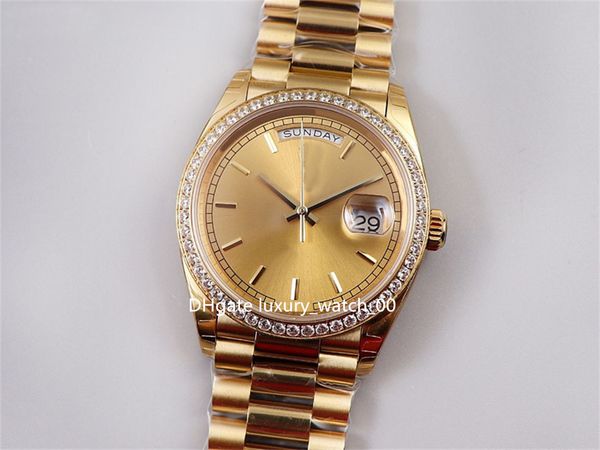 

ew factory luxury watch selling men's watches ceramic bezel 3255 timing movement 40mm 904l sapphire mirror week calendar wristwatch-252, Slivery;brown