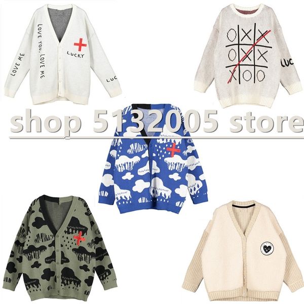 

pre-sale 2020 bl autumn and winter bl same style children's knitted cardigan sweater christmas sweaters lj200819, Blue