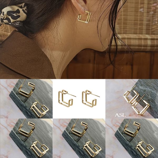 

5jsp est bohemia earring fringed earrings ear nail alloy style tassels bead long ear stud for earring ear jewelry, Golden