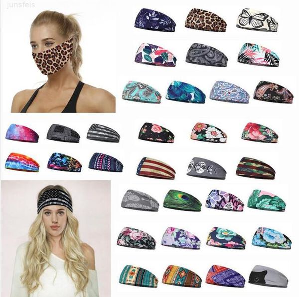 

bands sport party elastic mask headband hair multi-function headwear scarf for fitness antiperspirant sweat absorbing turban