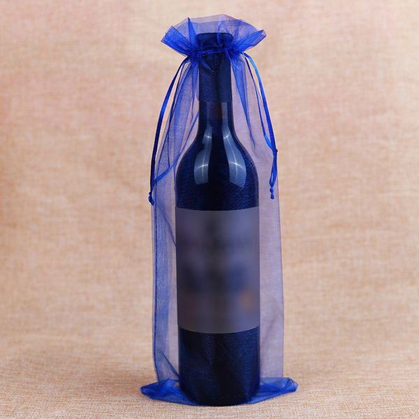 15x37cm Sacos de vinho de vinho cordão para presente festa de casamento xmas champanhe garrafa titular bolsas DHL frete grátis