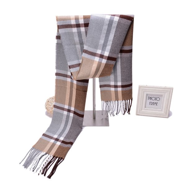

new style warm fashionable autumn cashmere scarf for men and women, Blue;gray