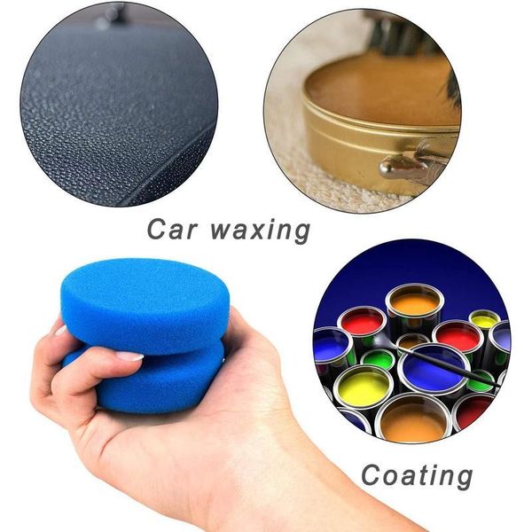 

paint sponge applicator blue detail round painting sponge for art/cleaning/waxing pain wmtrix