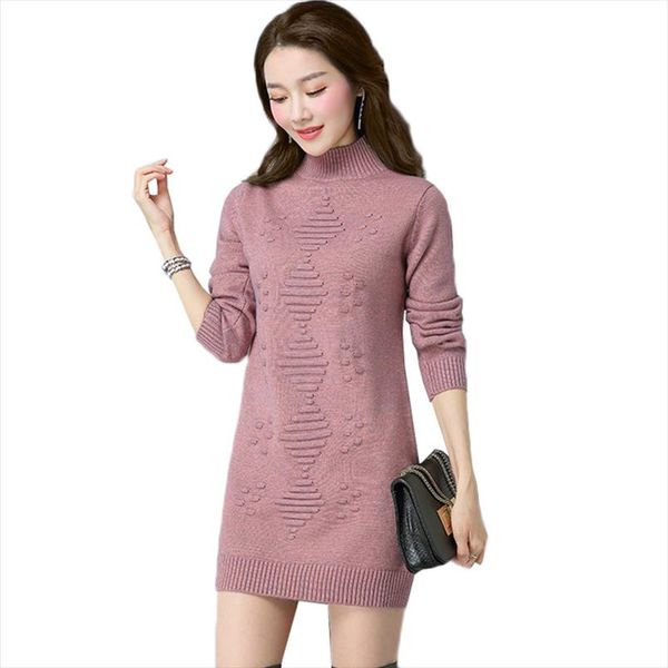 

women knit sweater pullover autumn and winter clothes solid long sleeve turtleneck sweater warm knit bottoming shirt female, White;black
