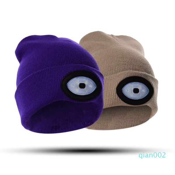 

for fashion sports men outdoor women climbing beanie bicycle cap with led light hat glow in the dark 25fz bb4l26
