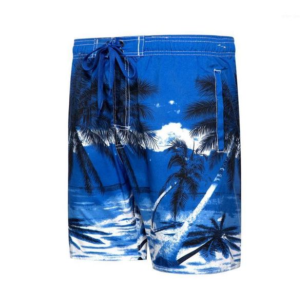 

2020 new summer mens beach shorts coconut tree printing men casual board shorts bermuda quick dry soft drawstring short pants1, White;black