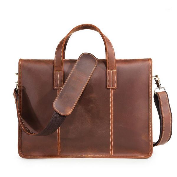 

computer bag leather men office bags for male real cow genuine leather messenger business handbag business lapbriefcases00121
