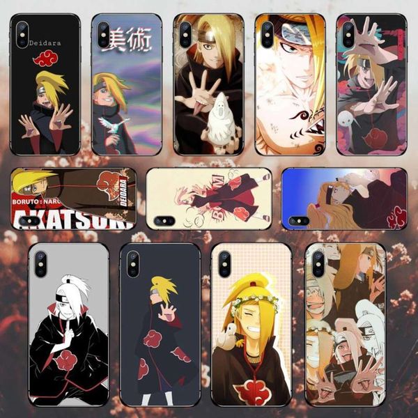 

naruto deidara case def 11 12 pro mini xs max 8 7 6 6s plus x 5s se 2020 xr4fre