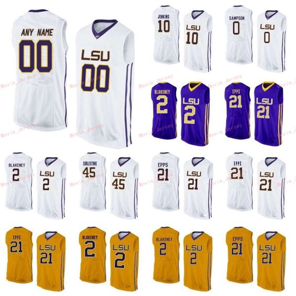 

stitched custom 12 marshall graves 14 marlon taylor 15 aundre hyatt 2 watford 20 starks lsu tigers college men women youth jersey, Black