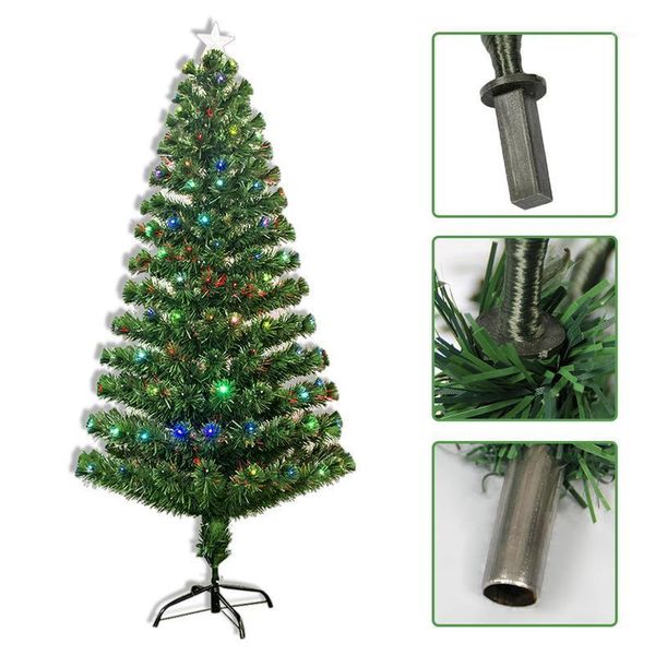 

christmas decorations ( de ship )1.2m 1.5m 1.8m 2.1m colorful light lamp tree green xmas iron stand home decoration arbol navidad1