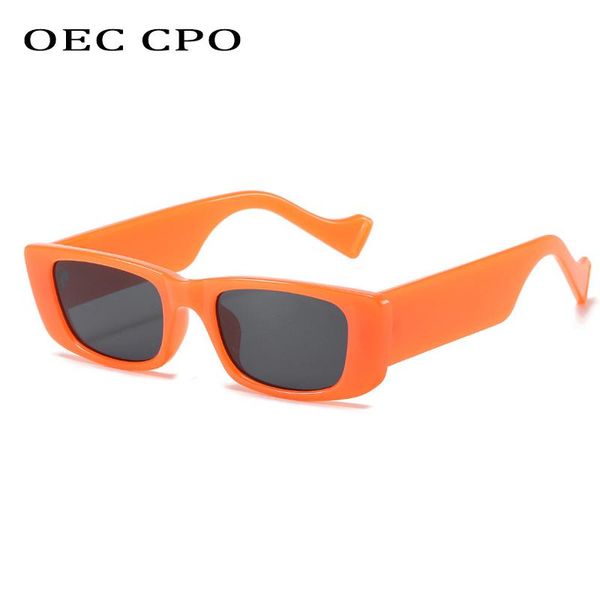 

sunglasses oec cpo vintage square women retro small rectangle sun glasses female orange eyewear for men lunette de soleil, White;black