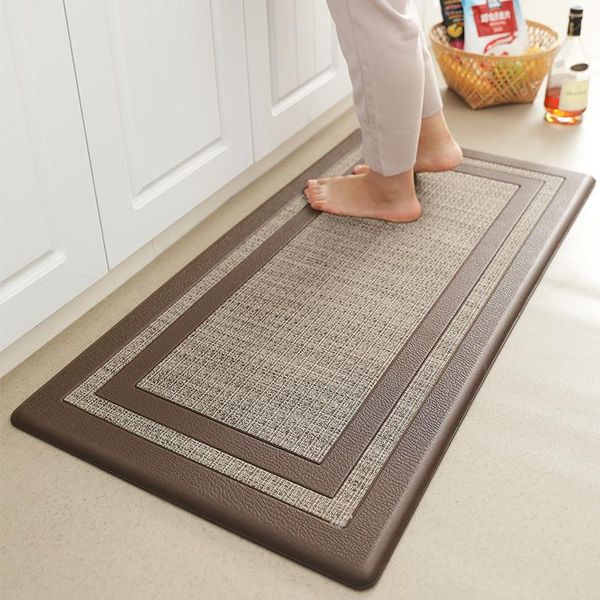

carpets nordic style thicken long pvc kitchen mat waterproof carpet floor bedroom hallway rugs anti-slip entrance bath mats doormat