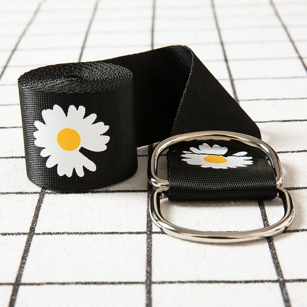 

belts daisy belt 2021ss nylon men women waist g- gd 115*3.8 cm, Black;brown