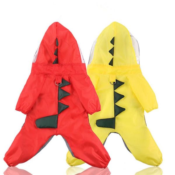 

funny dog raincoat jumpsuit pet clothing waterproof coat jacket jumpsuit poodle bichon pomeranian schnauzer costume dropshipping wmtpxm