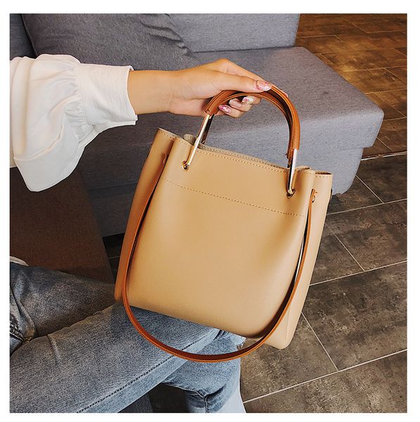 

hbp non-brand pu women's bag fashion 2021 new simple handbag versatile solid single shoulder bag women's bag sport.0018 9015