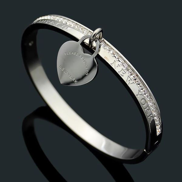 

luxury bracelet electroplated rose gold charm bracelet with diamond us fashion clover women's bracelet for gift, Black