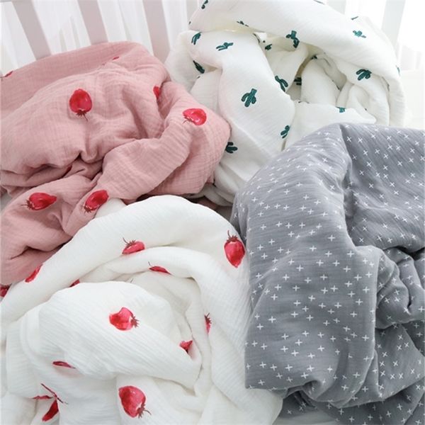 

cartoon quilt bamboo baby muslin tree swaddle better than anais baby/bamboo blanket infant wrap y201009
