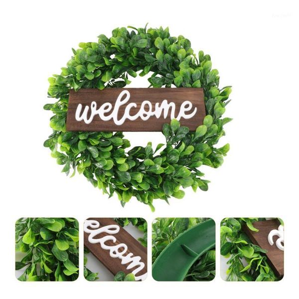

1pc decorative wreath door hanging decoration home wreath ornament for home1