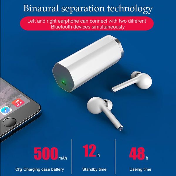 

tw50 tws bluetooth earphones wireless earbuds hands business earpieces sport headset mini waterproof music hifi headphones