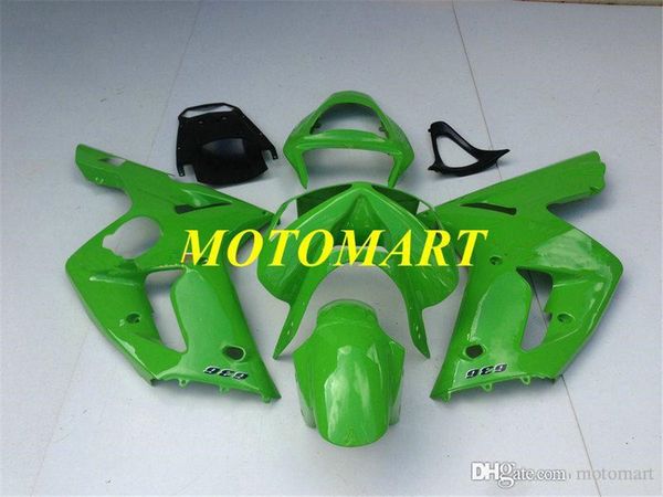 

injection mold fairing kit for kawasaki ninja zx 6r 600cc 03 04 zx6r 636 2003 2004 cool green fairings set zx42