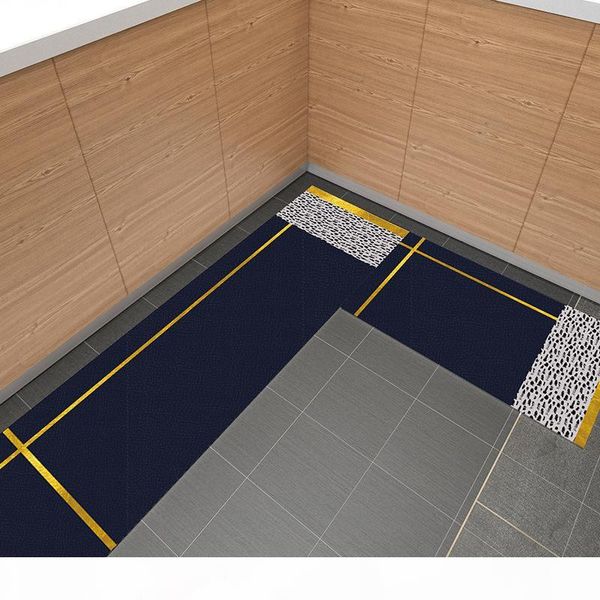 

2020 новый стиль может стирать прямоугольный кожаный коврик из пвх кухонный коврик упругость масло устойчивый к стирке оптом