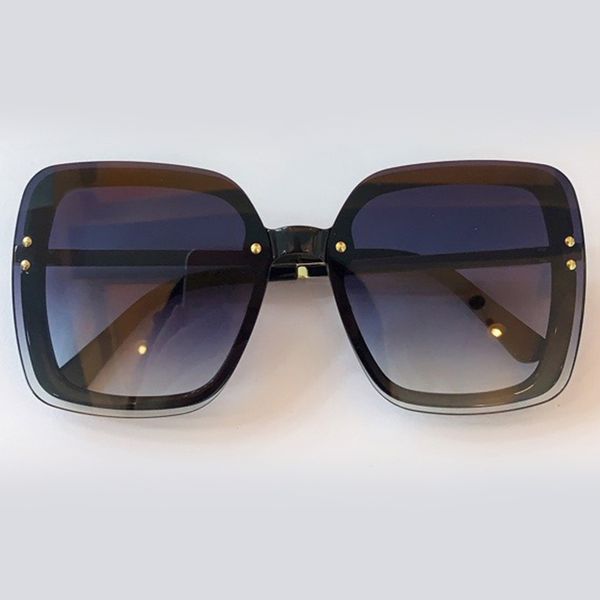 

oversize novo feminino moda sem aro gradiente culos de sol para homem jg2z, White;black