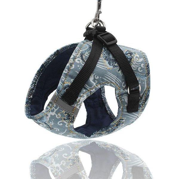 

adjustable outdoor pet vest harness reflective breathable pet puppy supplies
