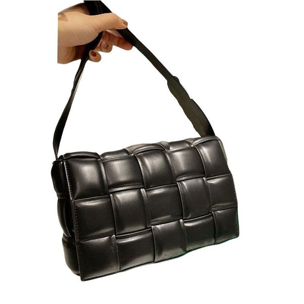 

bag crossbody shoulder purse handbag women plain smooth real leather woven style flap internal zipper lady messenger bags cowhide genuine le