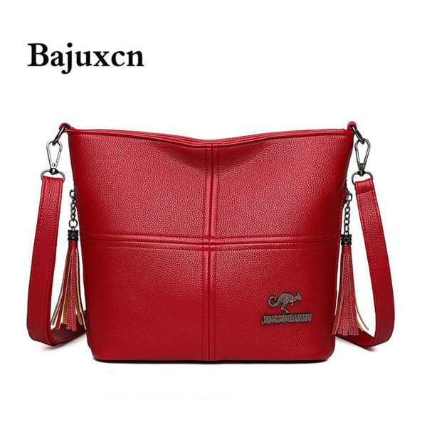 

bags for women ladies tassel hand crossbody 2021 new luxury designer shoulder bag women leather bucket bag tote