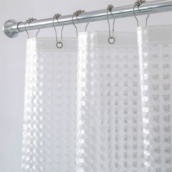 Aimejerry resistente 3d EVA Claro Curtain Curtain Set para banheiro à prova d 'água da cortina 201127