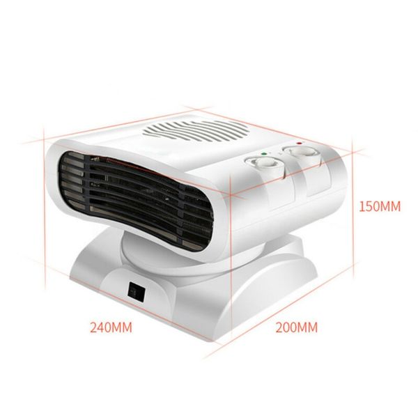 

220v 500w 180 shaking mini air warmer heat fan 1630 winter warmer car heater heating accessories fan heater wmtwbl