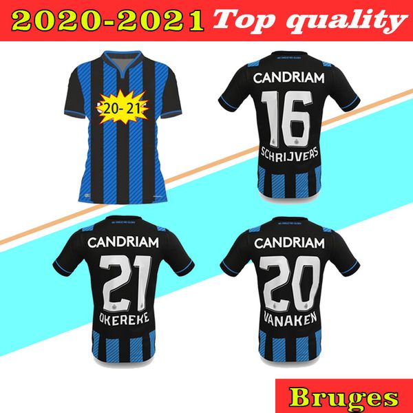 

20 21 club brugge kv football shirt 2020 2021 belgium bruges child youth soccer jersey vormer vanaken diatta uniform, Black;yellow