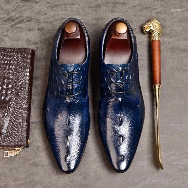 

fashion genuine leather dress shoes men spring & autumn formal business office wedding footwear men's shoes a781, Black