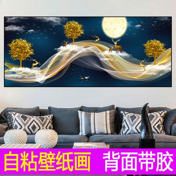 

simple modern living sofa background decoration self adhive wall mural dining room bedroom wallpaper painting framels