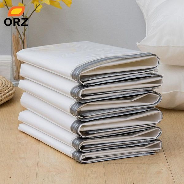 

storage bags orz 6 pcs vacuum for clothes transparent bag wardrobe closet organizer underbed compression plastic