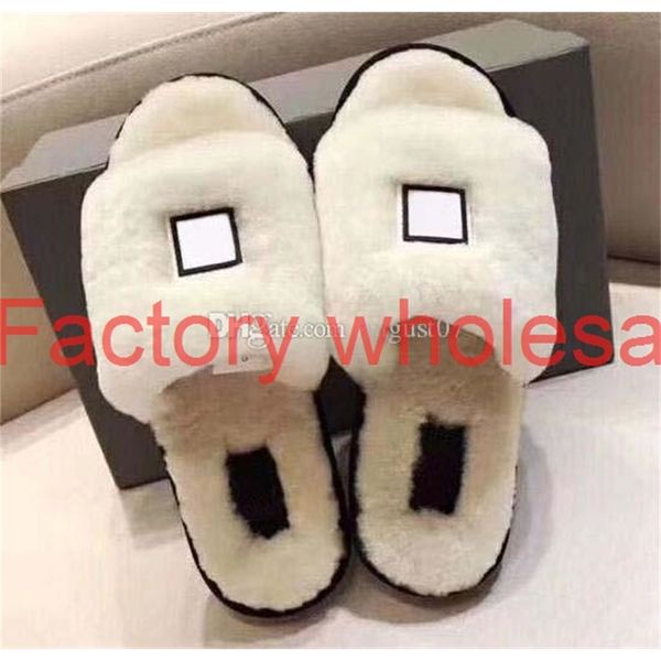 

women furry designer slippers fluff yeah slide designer casual shoes boots fashion luxury designer women sandals fur slides slippers 10, Black
