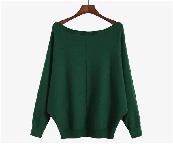 

winter autumn women pullover knitted sweaters women casual batwing sleeve pullovers warm knitwear bottom drop shipping, White;black