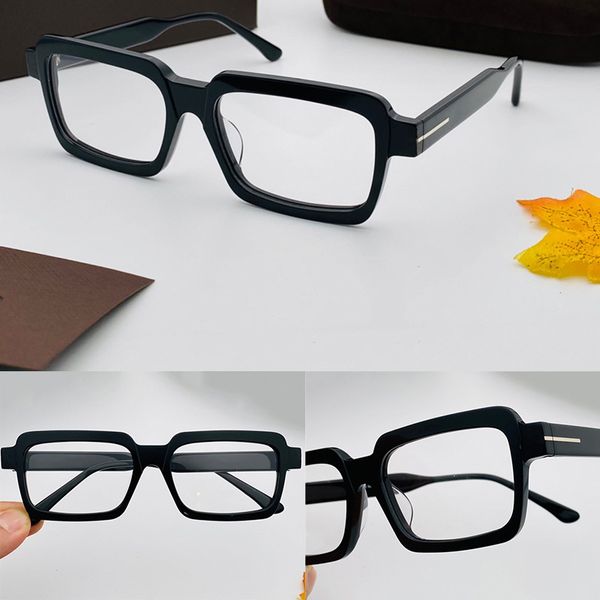 

5711-b new optics glasses with protection for men women vintage square plank frame popular come with case classic glasses, White;black