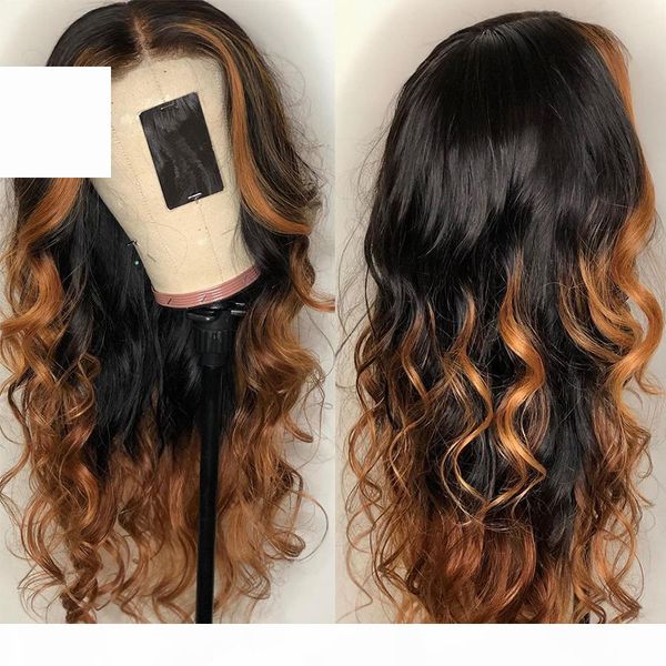 

ombre blonde 360 lace frontal human hair wig with baby hair brazilian 13x6 lace front wigs for women natural hairline bleached knots, Black