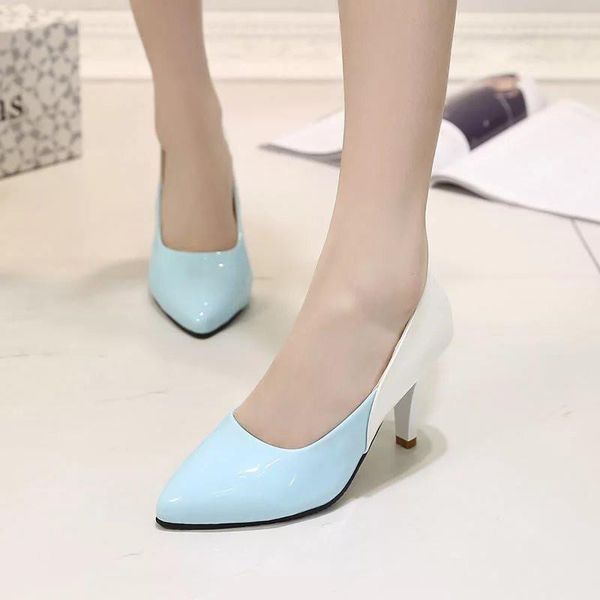 

dress shoes corporis 2021 high heels woman pointed toe ladies mixed colors pumps women elegant prom wedding, Black
