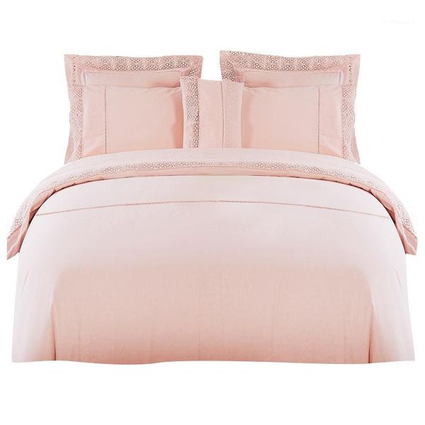 

bedding sets 100% cotton set duvet cover pillowcase bed sheet twin//king size 3/4pcs white/pink comforter sets1