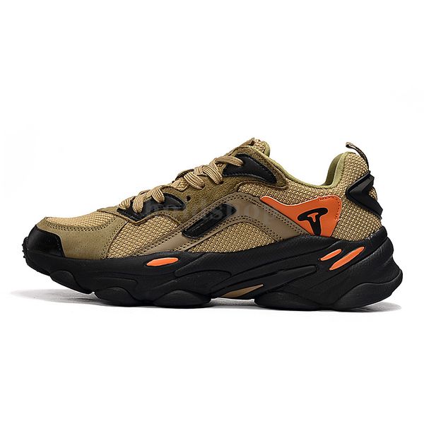 

us 8.5 eur 42 treeperi fashion chunky 700 reflective running shoes black olive total orange men women sports sneakers