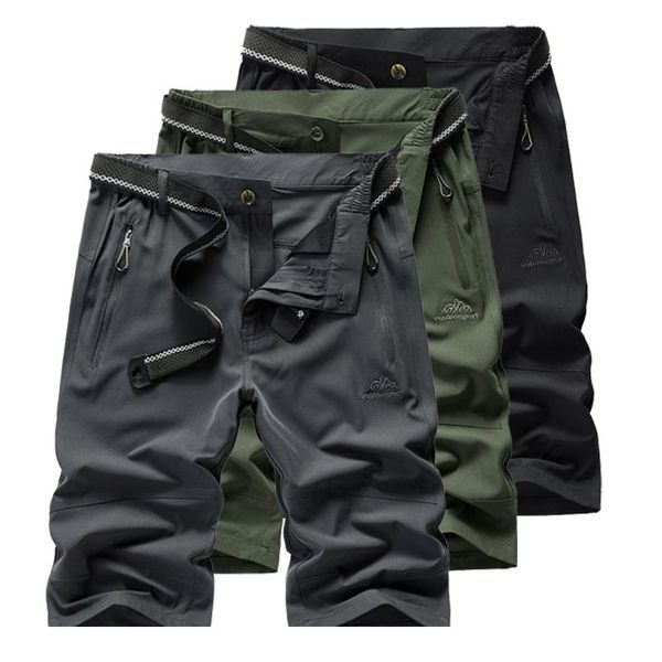 

trekking/hiking shorts men outdoor travel/climbing/fishing stretch quick dry shorts men's sports shorts military sty bbytdm, Black;blue