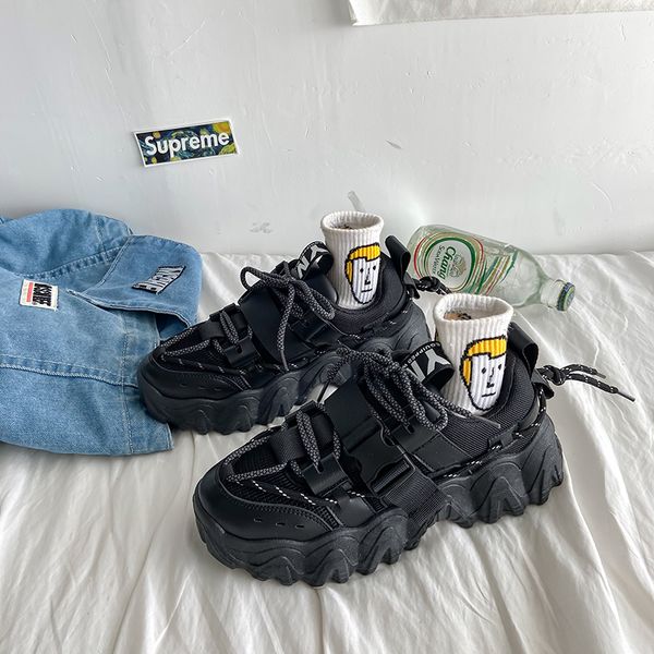 

net red super fire, wisdom smoke, leisure black sports dad women's ins shoes, 2020 new autumn students' all kinds