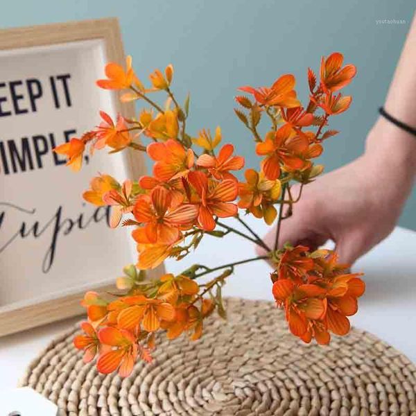 

decorative flowers & wreaths plum blossom bouquet artificial flower european fake home wedding christmas decoration1